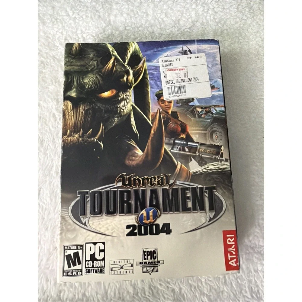 Unreal Tournament 2004 Box PC CD ROM Game Missing Play Disc Has CD's 1-5 Atari